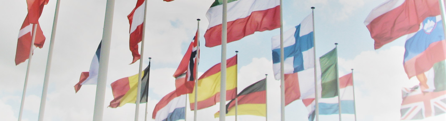 multiple national flags